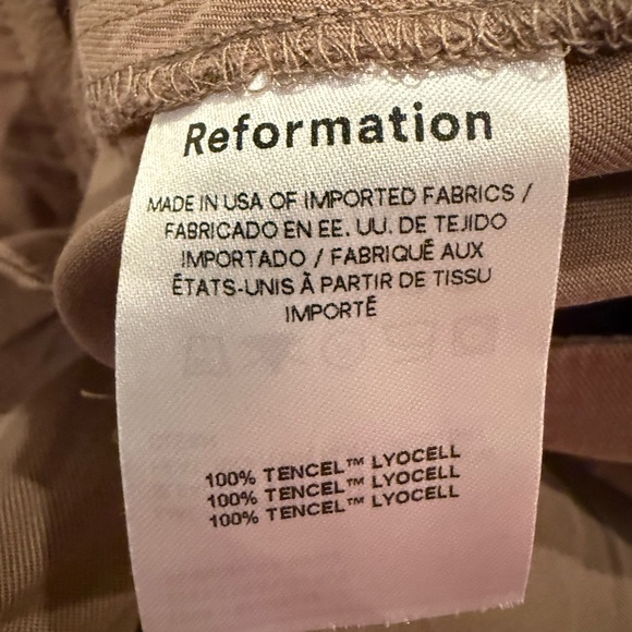 High waisted Reformation tencel wide leg pants size 6 - Picture 4 of 4